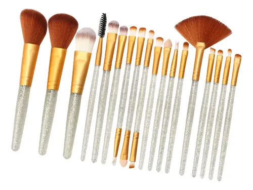 Set Cosmético Corrector De Colorete En Polvo Plata Dorada