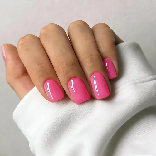 Uñas Postizas Sxvme Soft Gel Short Square 30 Pzas, Rosa