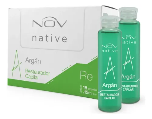 Ampolla Argan Nov Restaurador Capilar 15ml X 6 Unidades