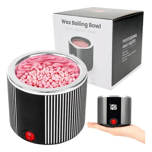 Derretidor De Cera Mini Bowl Calentador De Cera Depilatoria Negro