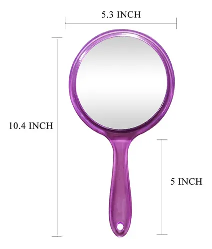Espejo De Mano Para Maquillaje Topyhl Doble Cara Con Aumento