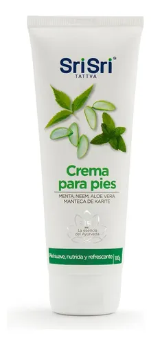 Crema Revitalizante Para Pies Menta Sri Sri Tattva X 100g