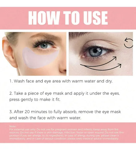 Rose Moisturizing Eye Mask To Reduce Wrinkles Around The Eye