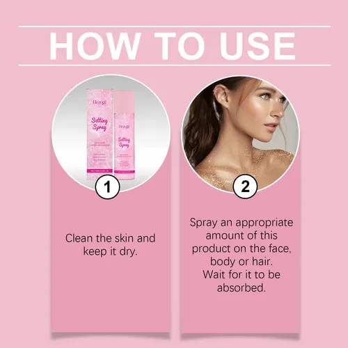 Qd2ye- Hot Spray Fijador De Maquillaje Con Purpurina, Xin=qd