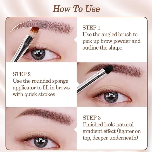 Kit De Maquillaje En Polvo Para Cejas Con Fórmula