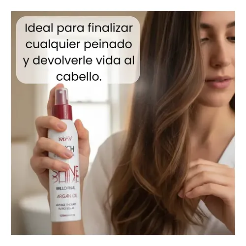 Brillo Final Mav Argán Serum Capilar Reparador Capilar X 3