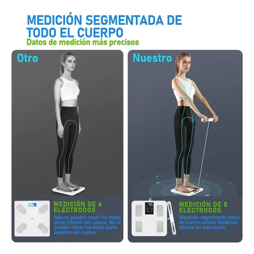 Bascula Digital Inteligente Corporal 8 Electrodos Bluetooth