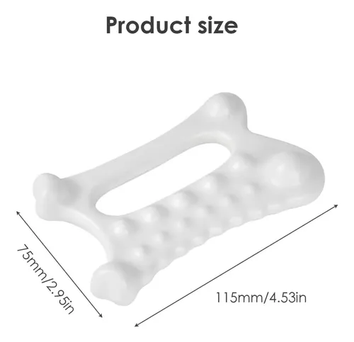 Herramienta De Masaje De Cerámica Gua Sha, Blanca