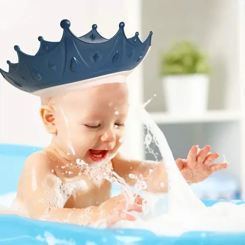 . Gorros De Baño De Baño De Corona De Protección For Azul