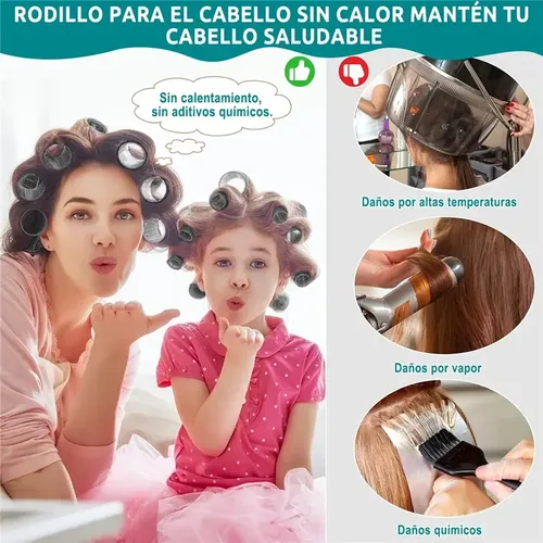 42 Tubos Para Rizar Cabello Abrazadera Plástica Para Cabello