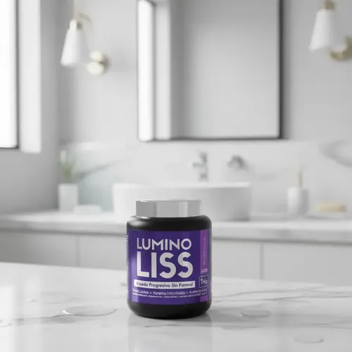 Crema Alisadora Lumino Liss Antifrizz 1kg Pote Sin Formol Tendencia Alisado