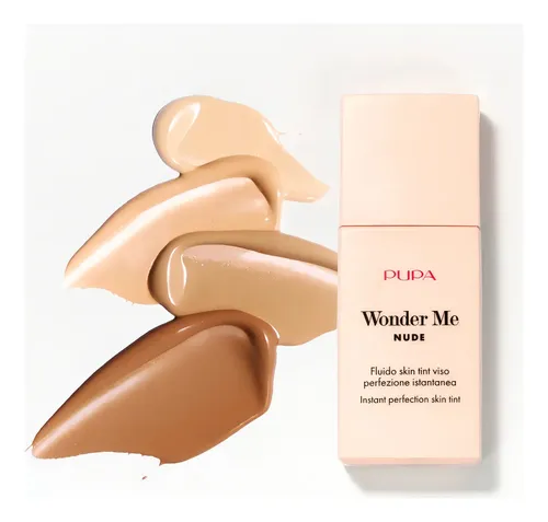 Base Ligera Pupa Wonder Me Nude Skin Tint para Rostro, Tono Sand 030