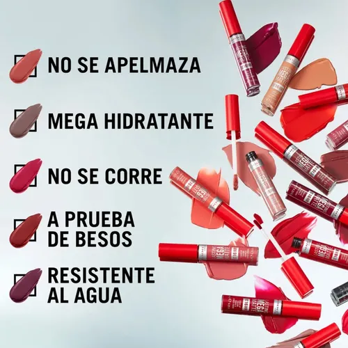 Labial Líquido Rimmel Lasting Mega Matte Acabado Mate Color 725
