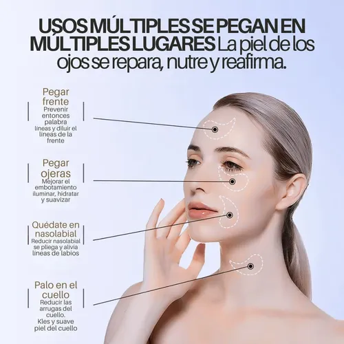 M* 60 Parches Contorno Ojos Hidrogel Ojeras Colageno *xl