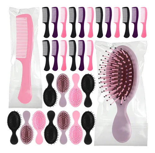 Filltouch Juego 48 Mini Cepillos Y Peines Para El Cabello