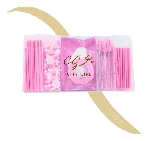 Kit Básico Extensión de Pestañas Marca City Girl Color