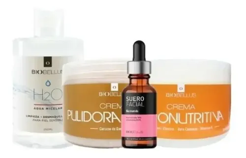 Kit Biobellus Agua Micelar Exfoliante Suero Hidronutritiva