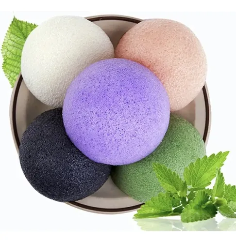 H Esponja Facial Konjac Limpiadora Exfoliante Cuidado Facial