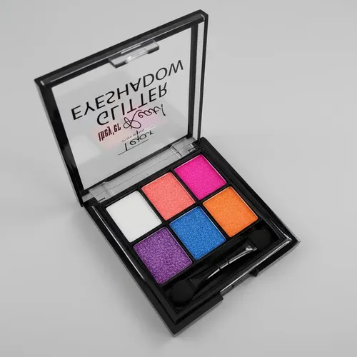 Paleta Glitter Tejar 6 Tonos Brillantes