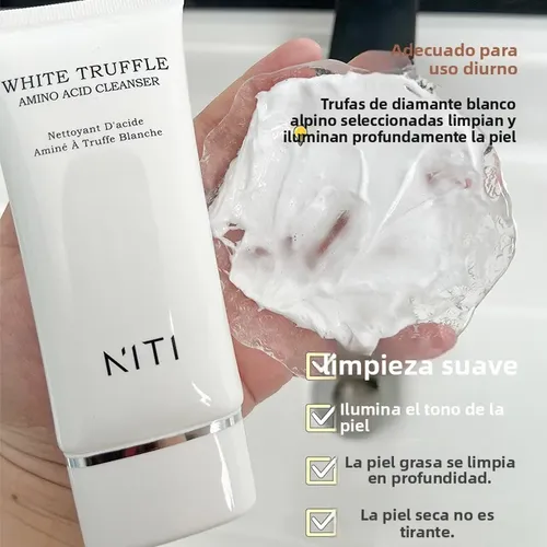 Limpiador Facial De Aminoácidos Dual Blanco Y Negro 100g
