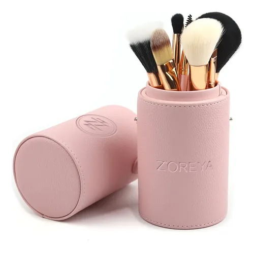 Set De Brochas De Maquillaje Z’oreya 12 Unidades Rosa