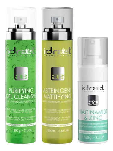 Rutina Skincare Piel Grasa Acne Grano Poros Dilatados Idraet