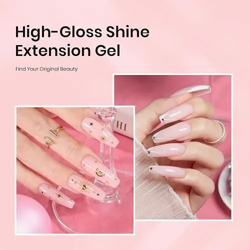 Beetles Gel Extensiones Uñas Kit 4 Colores Poly Nail Gel