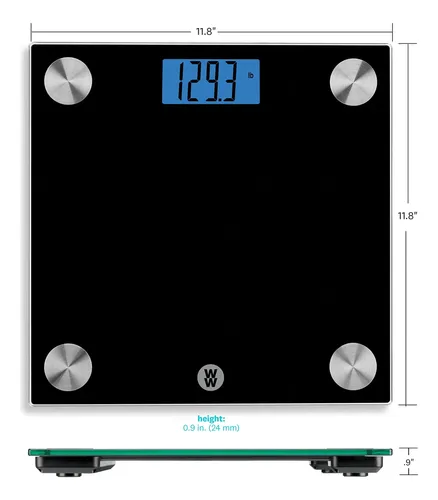 Báscula De Baño Digital Conair Ww261z, Cristal Negro
