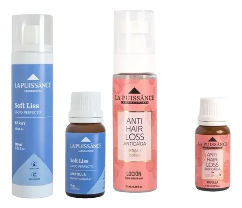 La Puissance Kit Spray-loción+ampollas Soft Liss Y Anticaida