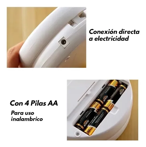 Espejo Portatil Plegable Organizador Maquillaje Aro Luz Led