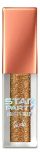 Sombra Líquida Rude Cosmetics Star Party Cobre Claro Brillante Glitter