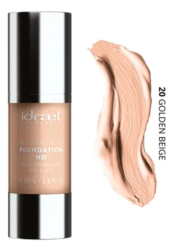 Idraet Pro Hyaluron Foundation Hd Base Fluida Tono 20 GOLDEN BEIGE