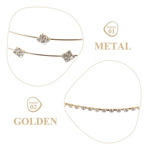 4 Uds Diadema Novia Boda Con Diamantes Mujer