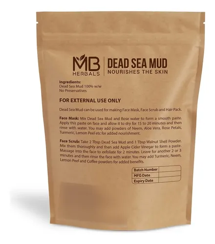 Exfoliante Facial Mb Herbals 227g Polvo De Barro Del Mar Mu