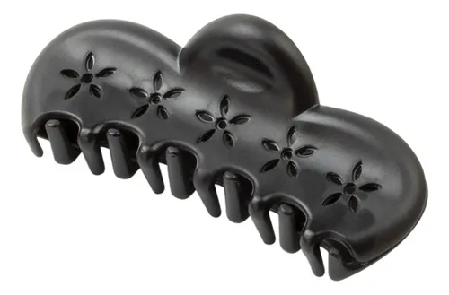 Broches de Pelo Iko Shop Flor Calada Nylon Negro Pack 12 Piezas