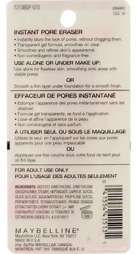 Primer Facial Baby Skin De Maybelline 0,67oz Pack De 4