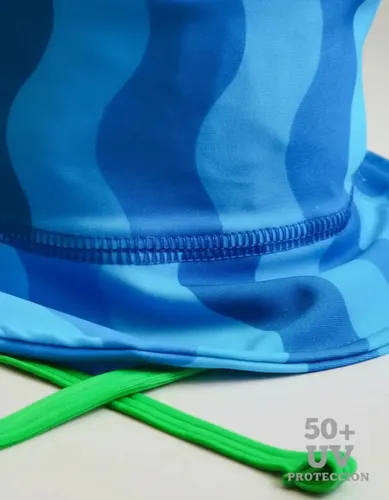 Gorro Infantil Tela Malla Bebe Niño Piluso Con Protección Uv Color Alligator Talle 3