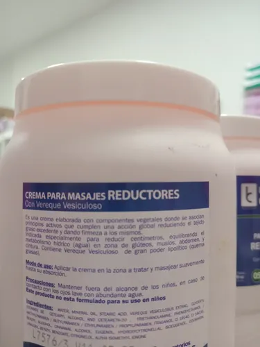Crema Reductora Para Maderoterapia/aparatología X 1 Kg