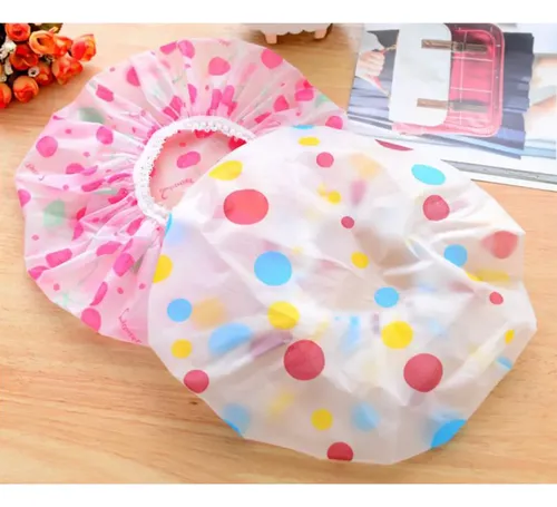 Ducha Y Baño De Plástico Impermeable Para Mujer, 12 Unidades
