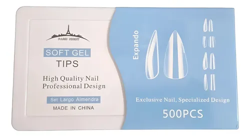 Tips Para Soft Gel Y Press On Paris Night X 100uni.  Premium