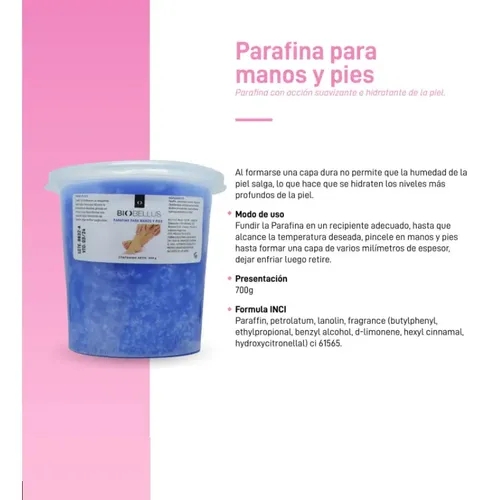 Parafina Biobellus Manos Y Pies X3 Unidades