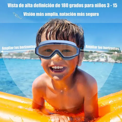 Kit 6 En 1 Natación Infantil Gafas Y Gorro De Baño Para
