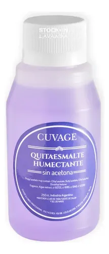 Quitaesmalte Humectante Cuvage Sin Acetona 250ml Frasco