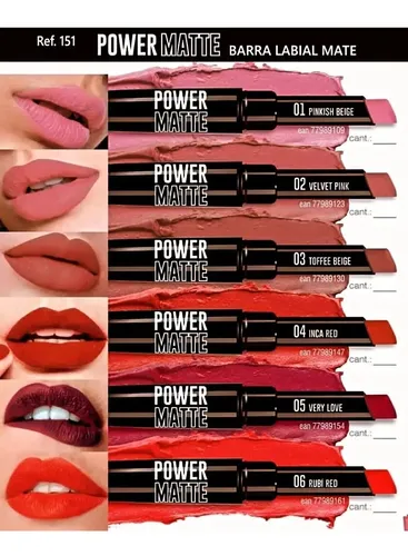 Idi Make Up Labial Power Matte Hipoalergenico