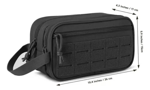 Bolsa De Aseo  Negra Molle Impermeable Para Viaje