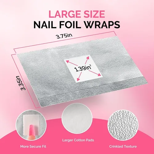 Melodysusie Foil Nail Wraps 400 Piezas