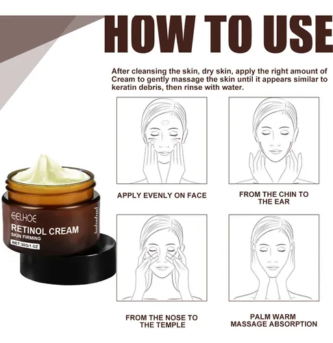 Crema De Retinol 30 G – Cuidado Facial Iluminador E Hidratan Todo Tipo De Piel Día/noche