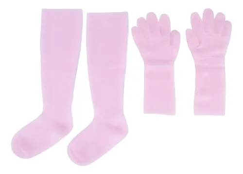 Set 2 Pares Guantes Y Medias Gel Silicona Hidratantes