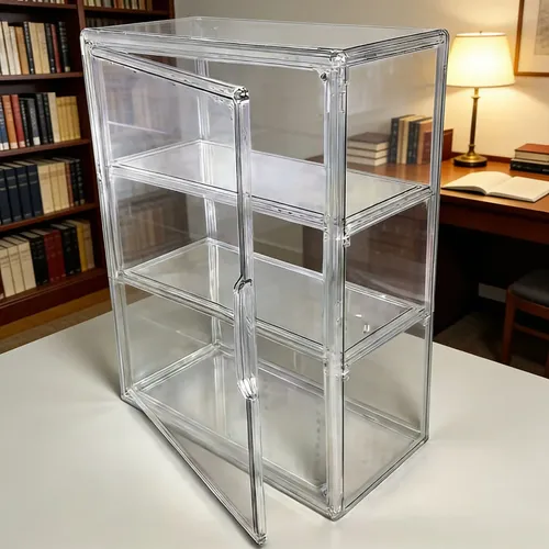 Caja De Presentación De Almacenamiento Transparente A .