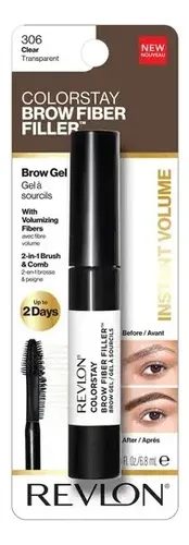 Delineador De Cejas Revlon Colorstay Brow Fiber Filler Clear